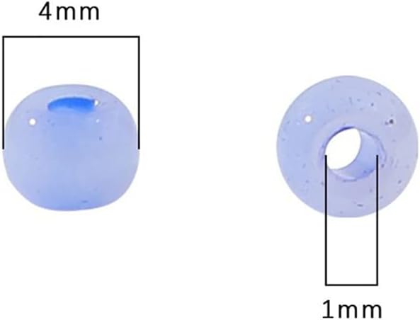 900 cuentas de cristal de 0.157 pulgadas (0.157 in) coloridas cuentas espaciadoras sueltas a granel, pequeñas cuentas de manualidades para pulseras,