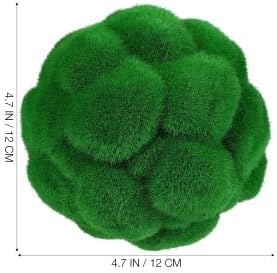 EXCEART Bolas de musgo naturales decorativas verdes, bolas de musgo secas de imitación, bolas colgantes, jarrón para llenar cuencos para el hogar,