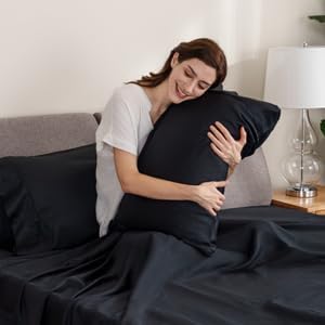 Berkshire Blanket Juego de sábanas de 3 piezas de 100 % algodón para tamaño individual, juego de ropa de cama de tejido percal de lujo con bolsillos