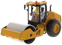 Diecast Masters CAT Caterpillar CS11 GC Compactador vibratorio de suelo con operador, vehículo de construcción fundido a presión, 4 x 3 x 3
