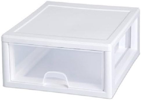 STERILITE 23018006 CajónCaja de almacenamiento apilable de 16 cuartos de galón – Cantidad 12