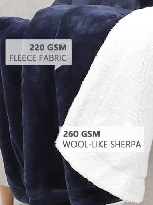 TILLYOU Manta reversible de forro polar Sherpa para niños, niñas, niños pequeños, recién nacidos, 40 x 50 pulgadas, manta cálida y mullida para cama