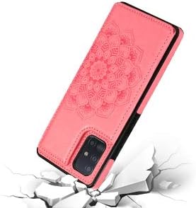 ACXLIFE Funda para Galaxy A51 5G A51 5G Tarjeta de crédito Funda protectora con ranura para tarjeta y funda de cuero delgada para Samsung A51 5G
