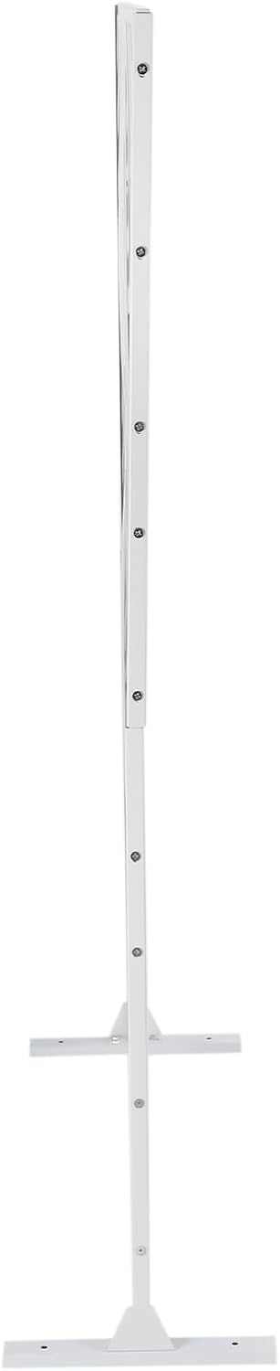 Paneles de pantalla de privacidad para interiores y exteriores, soporte de valla blanca, pantalla de privacidad de metal, decoración a rayas para