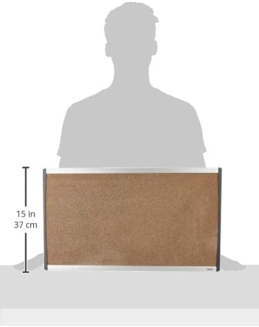 Quartet (ARC3018) – pizarra de borrado en seco con armazón magnético arco cubicle, 3018pulgadas con armazón de aluminio, Bronceado