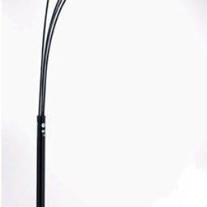 SQF Lámpara de pie de arco de 4 brazos con atenuador (negro, 6966) SQF Lámpara de pie de arco de 4 brazos con atenuador (negro, 6966)