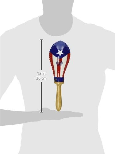 Lp Bandera Puertorriqueña Maracas de cuero crudo