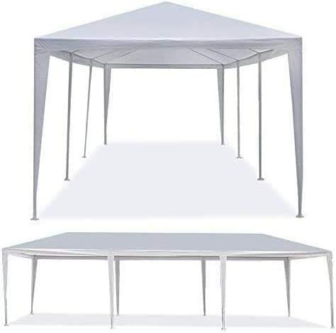 Tienda de campaña de 10 x 30 pies para exteriores, toldo de kiosco, fácil de instalar, para fiestas de barbacoa, eventos, con paredes laterales