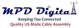 MPD Digital I Times – Cable coaxial para microondas LMR-400 I con PL259 UHF macho a conector macho PL259 UHF I de pérdida ultra baja para jamón,