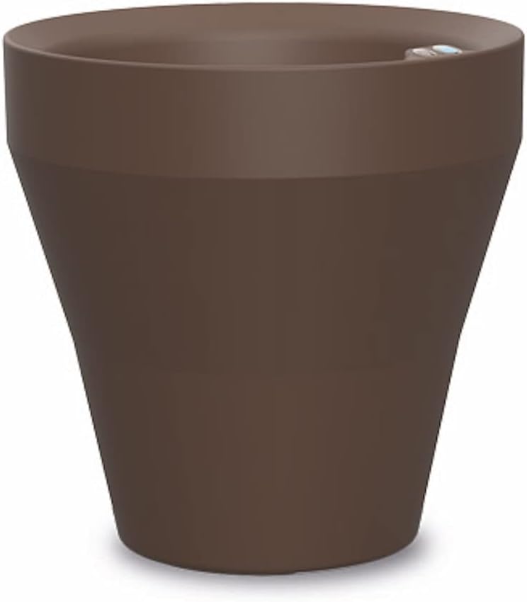 Crescent Garden Rim TruDrop – Maceta de riego automático, 22 pulgadas (corteza)