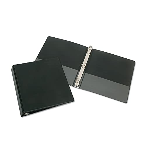 AbilityOne – Carpeta de anillo redondo – Capacidad de 3 pulgadas, negro 7510-01-278-4129