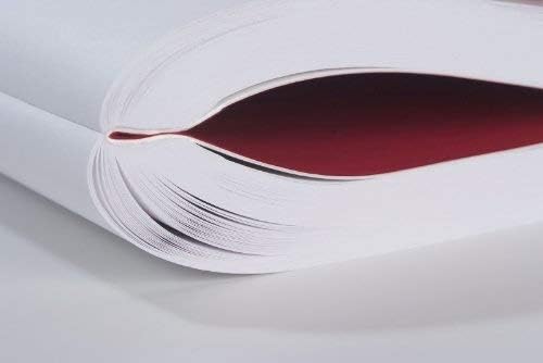 Zequenz Classic 360 Signature Series, Tamaño B6 Mediano, Color Rojo, Papel en blanco, cuaderno de tapa suave, diario encuadernado suave, 5 “x 7”,