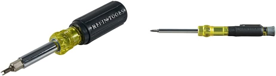Klein Tools Juego de destornilladores multipuntas (11 en 1 y 3 en 1) para aplicaciones HVAC