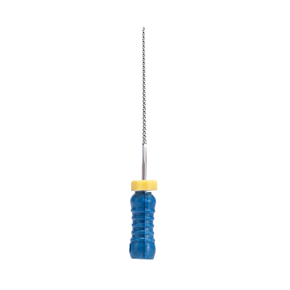 K Files – Limpiador de conducto radicular dental de 0.984 in, 6 unidades para tratamiento endodóntico (#45-80)
