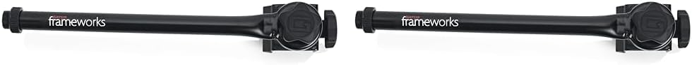Gator Frameworks Brazo de brazo ajustable de 9 pulgadas con diseño entrelazado en ángulo (GFW-MIC-CLMPBM9) (paquete de 2)