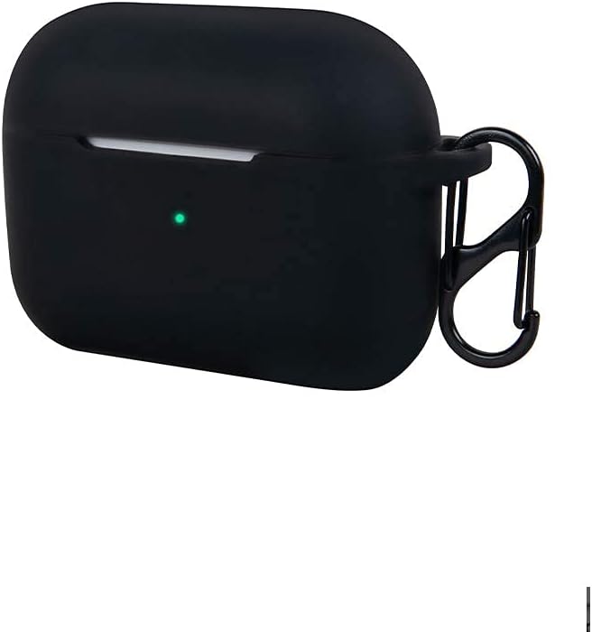 Felony Case Funda de silicona suave para AirPods Pro – Negro mate  A prueba de golpes, funda protectora de 360 para Apple Airpods con llavero  Carga