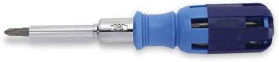 Lutz 21001- Destornillador de carraca 15-en-1, azul., Azul