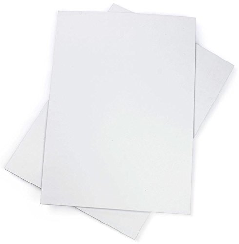 Cartel de Coroplast de 24 x 36 pulgadas, 0.157 in, tablero de plástico blanco en blanco, se adapta a la mayoría de marcos A, paquete de 2