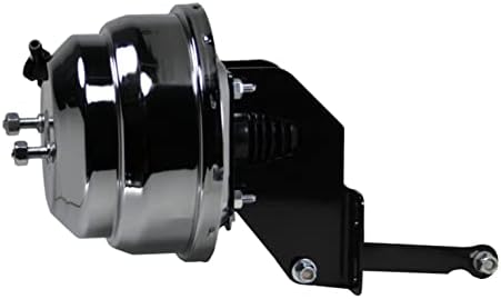 LEED BRAKES Booster de potencia dual de 8 pulgadas con kit de soporte (cromo)