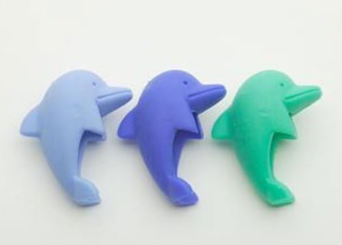 Iwako 3 borradores japoneses con tapa de lápiz Dolphin