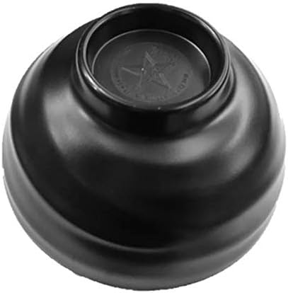 Lucky Star (redondos, melamina tazones Pho sopa de fideos Ramen Wonton sopa tazón de arroz, 4.5″ (8oz), 5.5″ (16oz), 7.5″ (46oz), Negro, Swirl