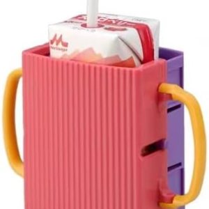 Caja de jugo para niños, soporte para caja de leche, soporte para bolsa de jugo para niños pequeños, bolsa plegable ajustable para alimentos y Caja de jugo para niños, soporte para caja de leche, soporte para bolsa de jugo para niños pequeños, bolsa plegable ajustable para alimentos y