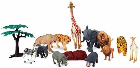 Dr. Gabby Wild – Juego de animales de safari (14 piezas)
