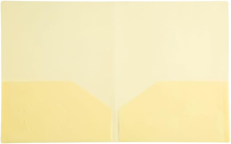 Filexec Carpeta ligera de dos bolsillos, varios colores (50043-3120), paquete de 12