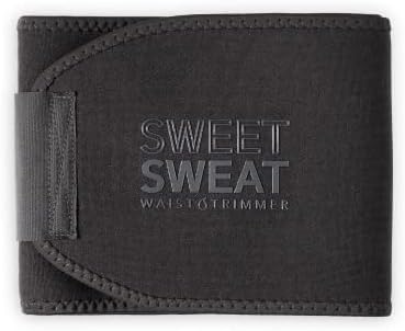 Sports Research – Faja reductora de cintura Sweet Sweat, la banda de sudoración aumenta la temperatura del estómago para reducir el peso del agua