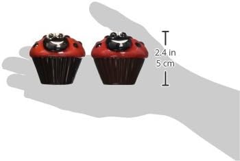 Appletree Design Ladybug Cupcake – Juego de sal y pimienta, 2-38 pulgadas