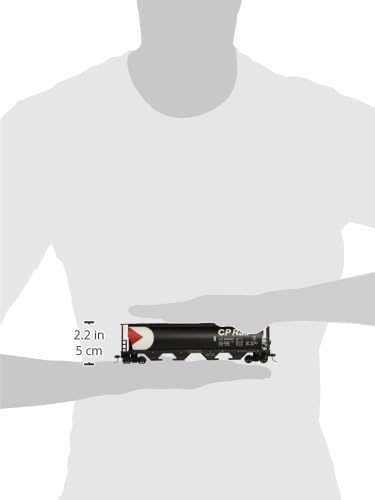 Bachmann Trains – Tolva cilíndrica canadiense de grano de 4 bahías – Pacífico canadiense – Escala HO, gris, 8