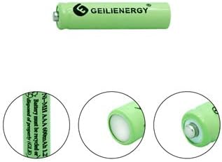 GLEPOWEER Baterías AAA recargables, 1.2 V 600 mAh NiMH precargadas triple A baterías solares para luces de jardín, ratones y dispositivos domésticos