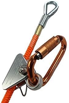 Kit de línea de acero (12 pulgada x 8 pies), cordón ajustable para árbol, baja elasticidad, resistente a los cortes, para protección contra caídas,