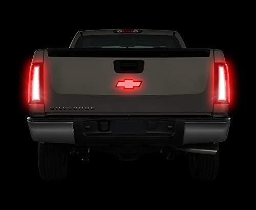 TFP 39038LHC – Emblemas de cubierta de enganche LED – Compatible con la cubierta de enganche iluminada CHEVROLET – Aspecto cromado OEM