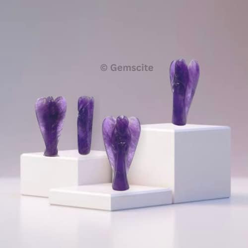 Amatista ángel guardián de cristal curativo Feng Shui regalo de reiki energía psíquica meditación salud, riqueza, suerte, deflector metafísico,