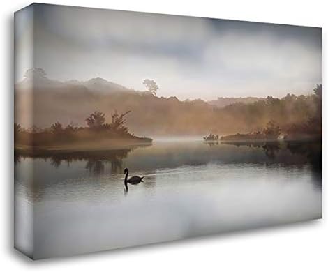 ArtDirect Morning on the River 48×36 Huge Gallery Wrapped Canvas Museum Art by Rega, S.