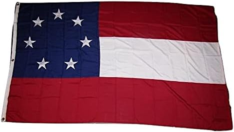 Premium 5×8 Embroidered Sewn 1st & Bars 7 300D Nylon Flag 5’x8′