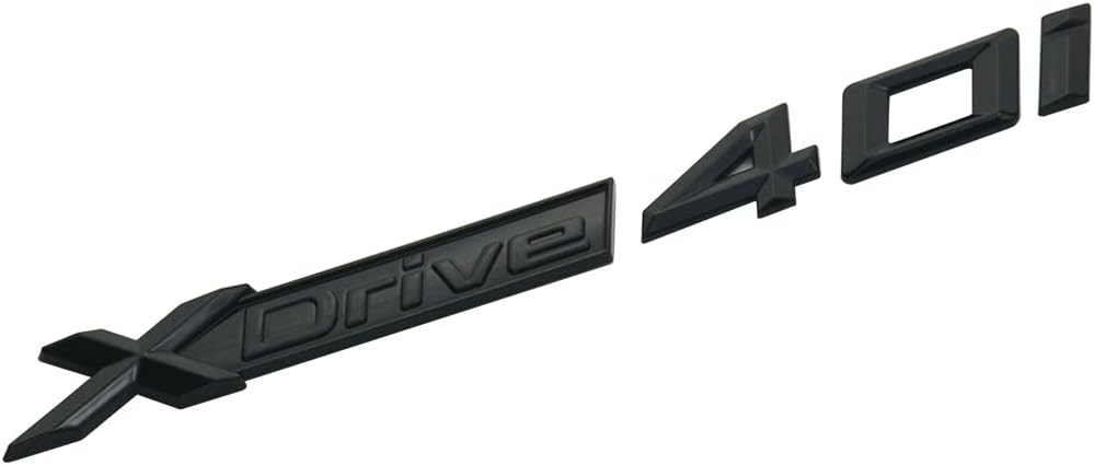 XDrive 40i X Drive 4.0i – Adhesivo adhesivo de repuesto para autos XDrive40i (negro brillante), X1AQA-30