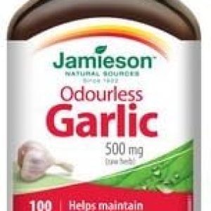 Jamieson Ajo sin olor 500 mg, 100 cápsulas blandas Jamieson Ajo sin olor 500 mg, 100 cápsulas blandas