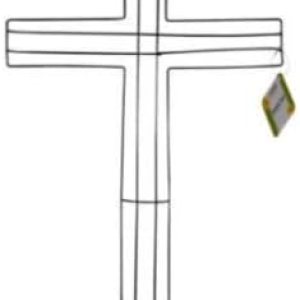 Kodak Home Solutions – Marco de corona de alambre de metal cruzado de 24 pulgadas con forma de base floral – Pascua Kodak Home Solutions – Marco de corona de alambre de metal cruzado de 24 pulgadas con forma de base floral – Pascua