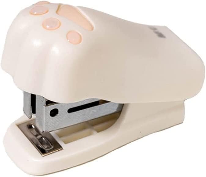 KOAIUS Engrapadora, grapadoras de escritorio, grapadoras para papel, juego de mini grapadoras de papel portátil, con patas de gato, herramientas de