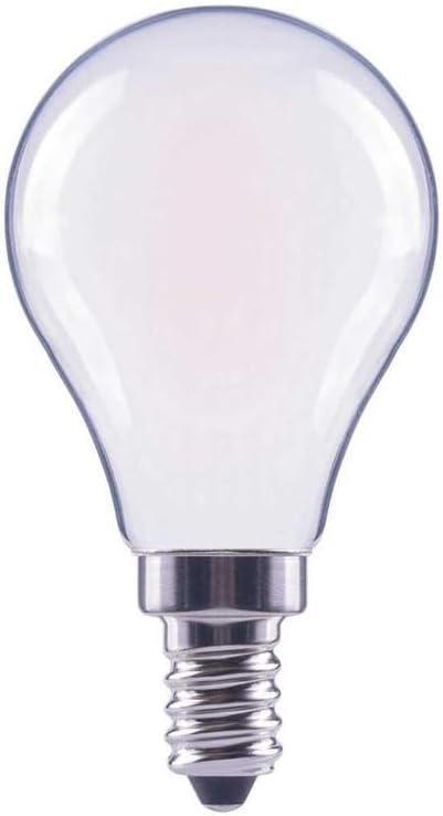 EcoSmart Bombilla LED esmerilada A15  60 W regulable blanco suave 2700 K  Base de candelabro E12  600 lúmenes  Bombillas para ventilador de techo