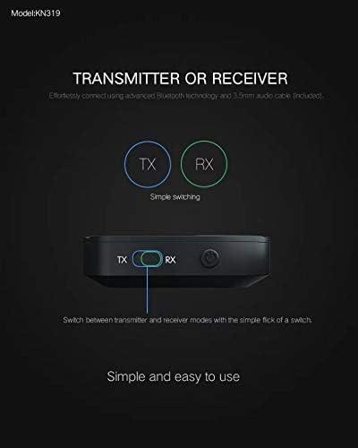 Adaptador Bluetooth 5.0 Transmisor Bluetooth Receptor 2 en 1 Inalámbrico 0.138 in AUX aptX Adaptador de baja latencia adecuado para TVSistemas de