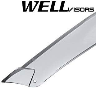 WellVisors Repuesto para 2008-2015 Scion xB CLIP-ON ahumado tintado serie premium deflectores laterales de protección de lluvia 3-847SC006