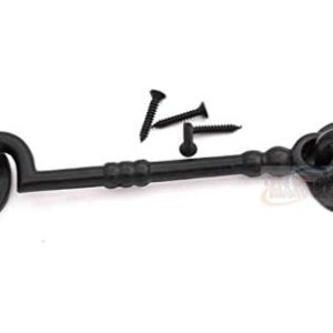 The Metal Magician Pestillo de gancho de ojo de cabina de hierro fundido para puertas y puertas de 7 pulgadas The Metal Magician Pestillo de gancho de ojo de cabina de hierro fundido para puertas y puertas de 7 pulgadas