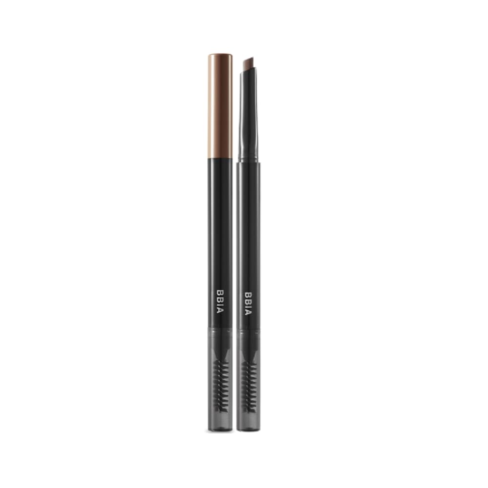 BBIA Last Auto – Lápiz de cejas en 5 colores, sin definidor de cejas de sebo, lápiz retráctil con cepillo de doble cara, impermeable, forma duradera