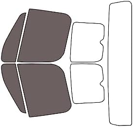 Rvinyl Kit de tinte de ventana compatible con Freightliner M2 2013-2016 (Base Business Class) – Kit de precorte delantero – 35%