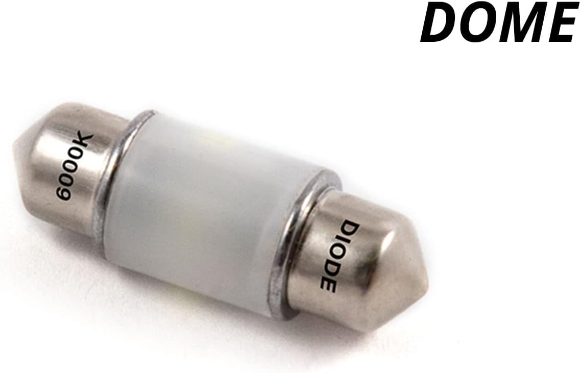 Diode Dynamics Luz LED de cúpula compatible con Scion FR-S 2013-2016 (una), 1.220 in Festoon SMF2 Cool White (6000 K)