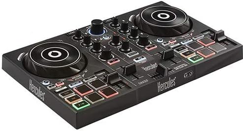 Hercules DJ Control Inpulse 200 con cable estéreo mini a RCA dual en Y (6 pies)