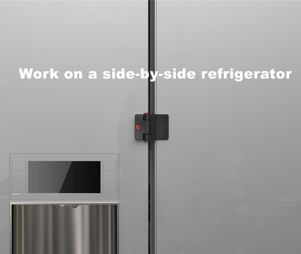 Cerraduras adhesivas para refrigerador, cerradura de puerta de nevera de doble botón con llave, cerradura de puerta a prueba de niños, cerradura de